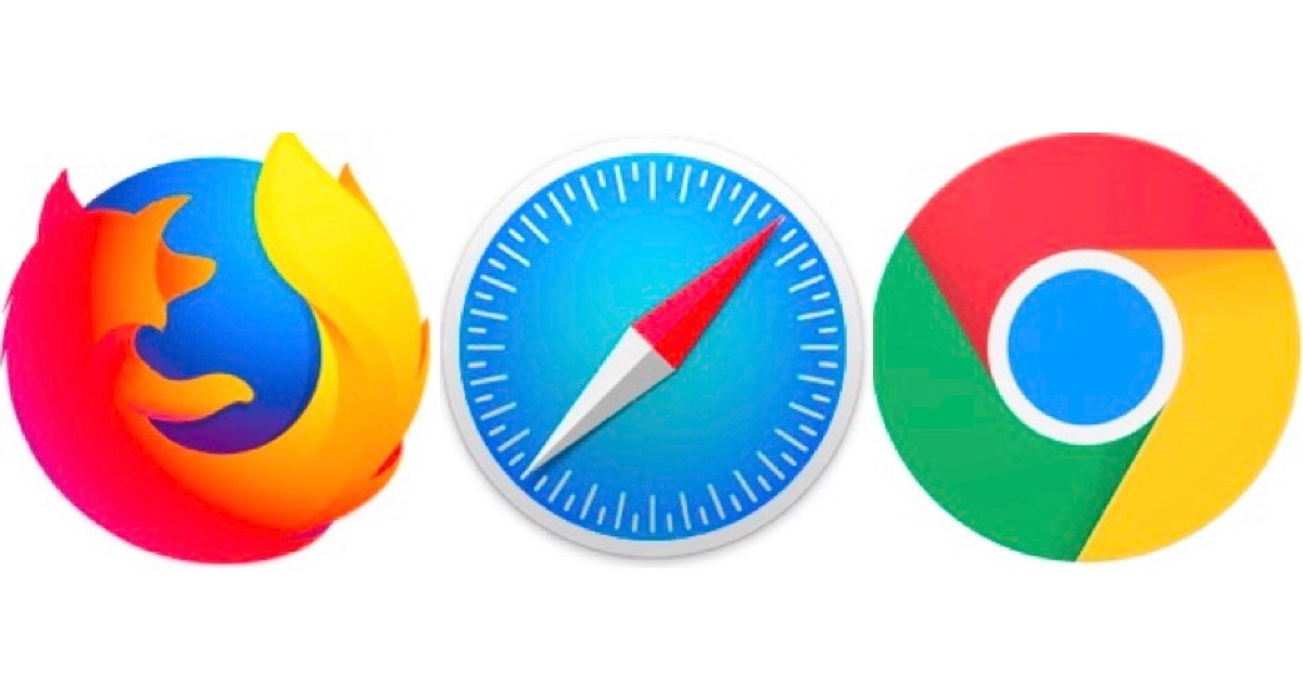 Firefox, Safari, Chrome