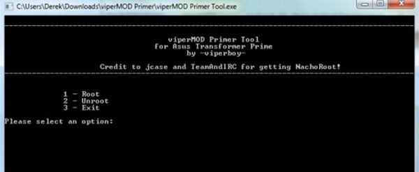 Rootee Asus Transformer Prime fácilmente con la herramienta viperMOD Primer v1.