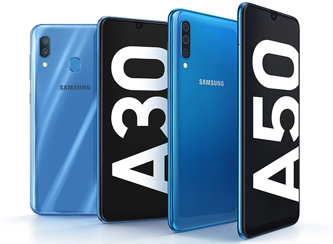 Samsung Galaxy A50 y Galaxy A30 anunciados con pantallas Infinity-U