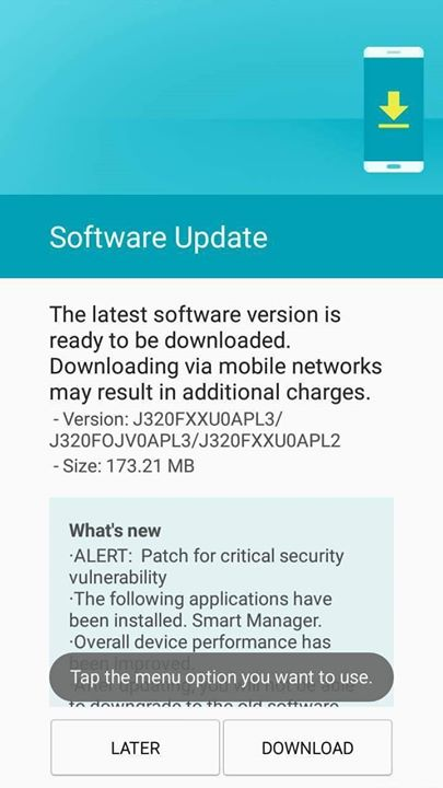 Samsung Galaxy J3 recibe actualización PL3 para solucionar vulnerabilidad de seguridad crítica