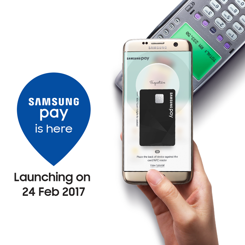 Samsung Pay se lanzará en Malasia el 24 de febrero de 2017, y también se ofrece el obsequio del Galaxy S7 Edge.