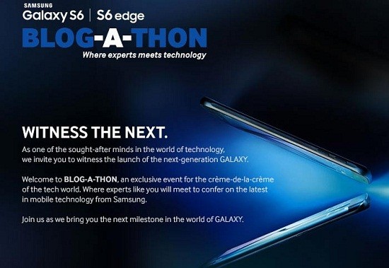 Samsung envía invitaciones para el lanzamiento de Galaxy S6 y Galaxy S6 Edge en India el 23 de marzo