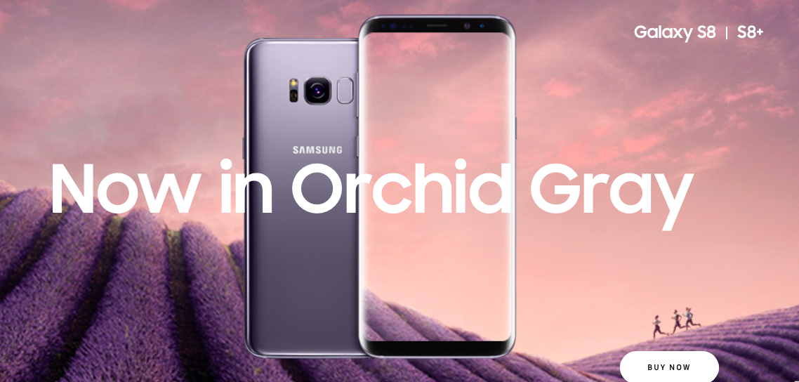 Galaxy S8 Orchid Gray