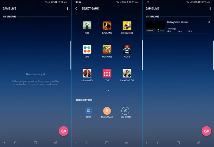 Samsung trae la aplicación Game Live para transmisión en vivo de juegos móviles