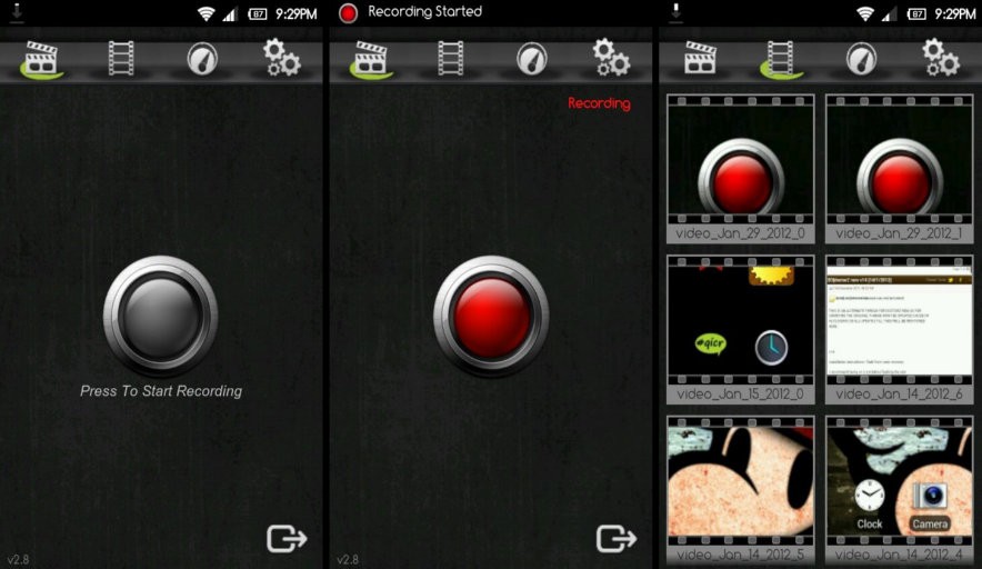 Screencast Video Recorder ─ Grabe la pantalla del teléfono Android [HQ recording]