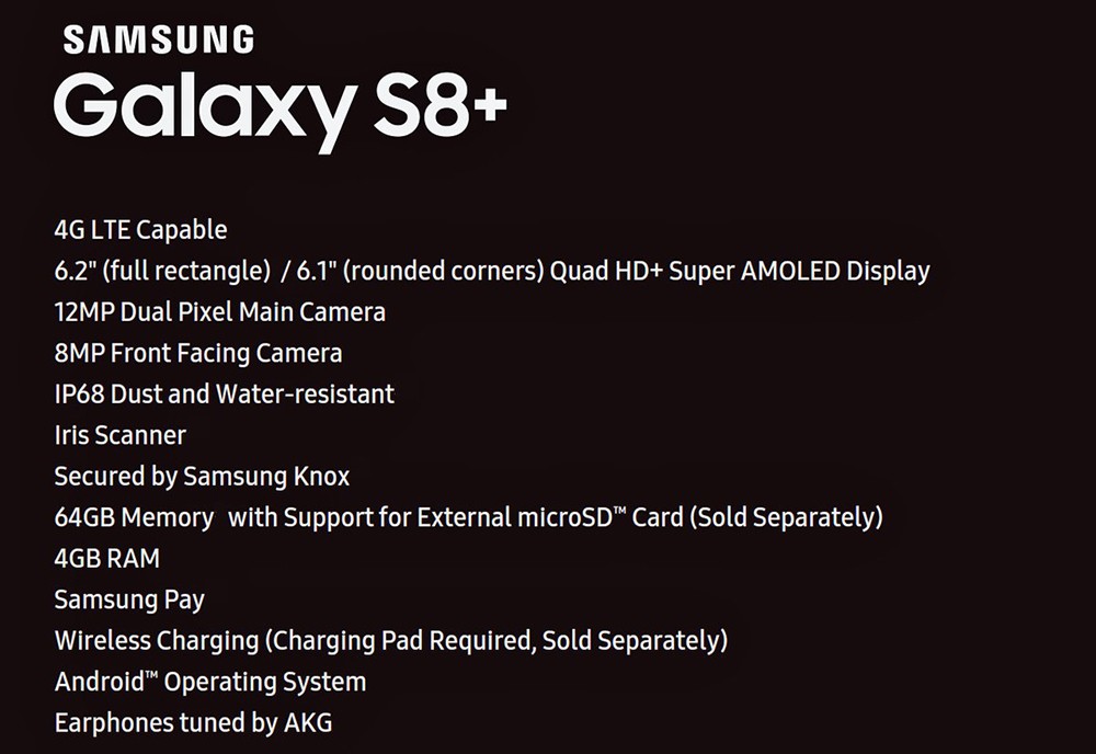Se filtran al completo las especificaciones del Samsung Galaxy S8 Plus