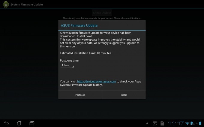 Se implementa una actualización menor basada en Android 4.1.1 para el Asus Transformer Pad Infinity TF700T