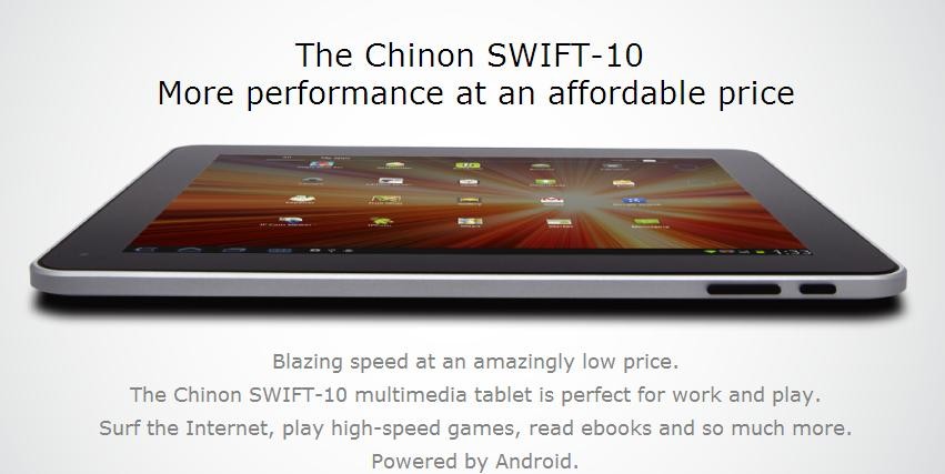 Se revelan las especificaciones del Chinon Swift 10
