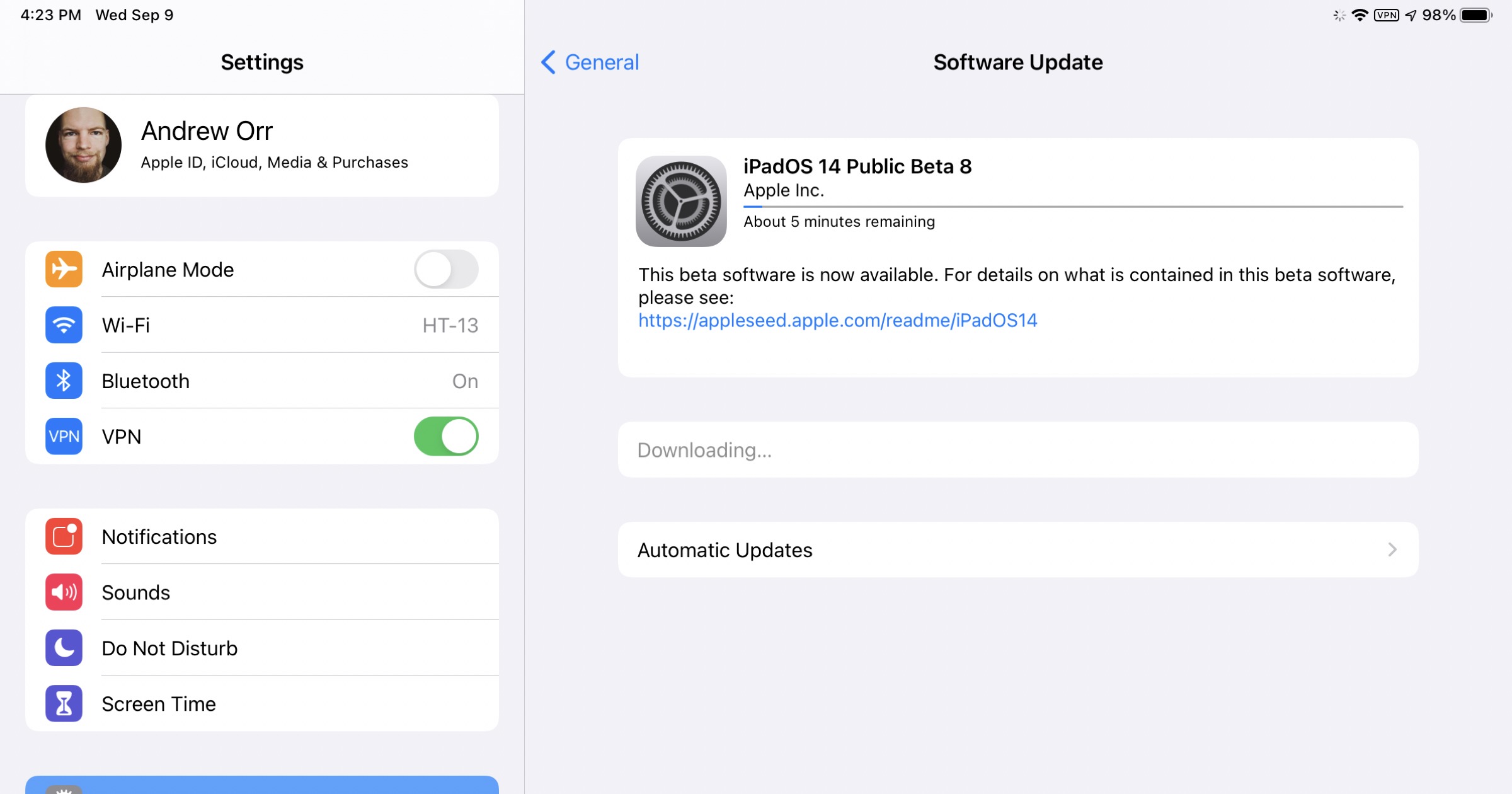 Semillas de iOS 14 Public Beta 8 para desarrolladores, probadores públicos