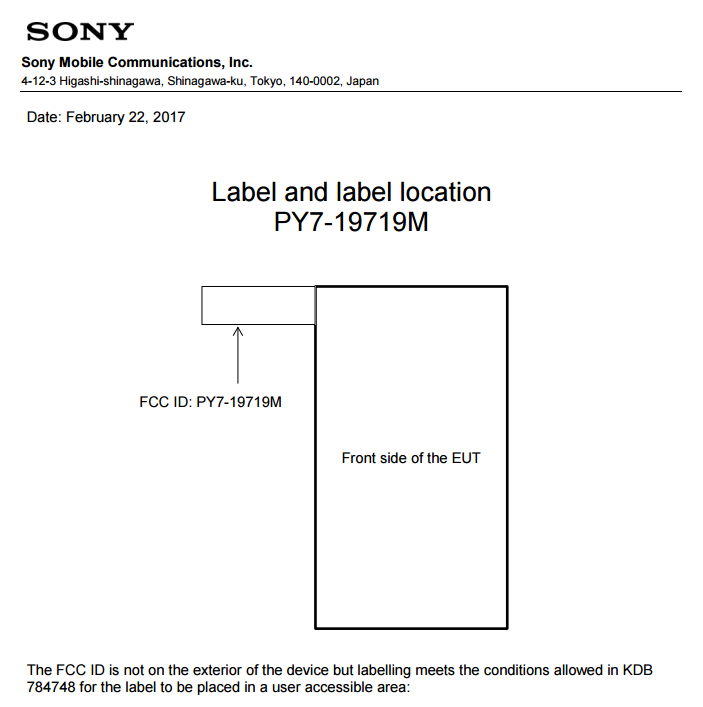 Sony Xperia XA1 Ultra borra la FCC