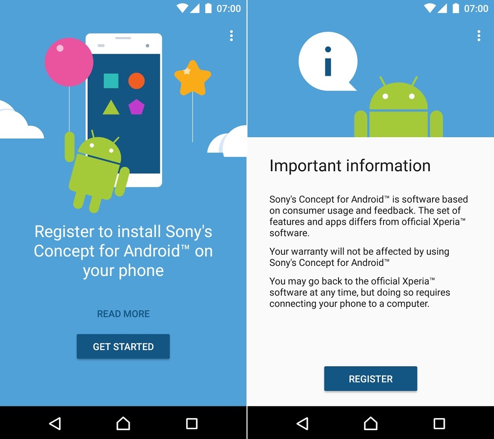 Sony lanza la actualización Xperia X Android 7.0 Nougat como beta bajo el programa Sony Concept