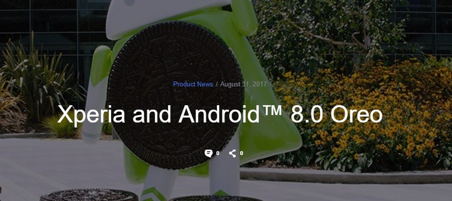 Sony lanzará la actualización de Android 8.0 Oreo para estos dispositivos Xperia