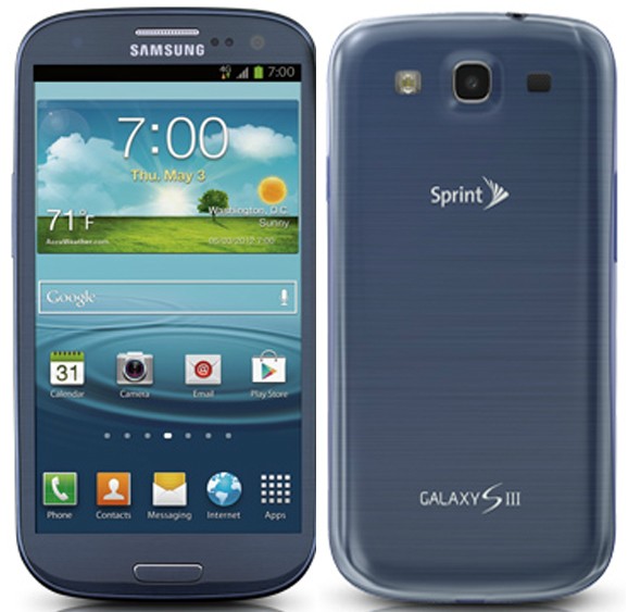 Sprint Galaxy S3 también tiene un firmware Samsung Jelly Bean.  Puerto de T-Mobile One, en realidad