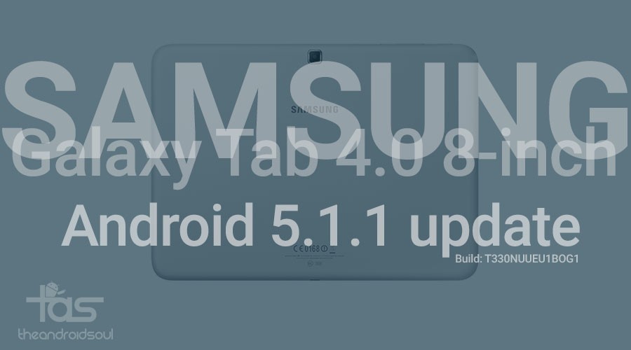 T330NUEUU1BOG1 Actualización de Android 5.1.1 para Galaxy Tab 4 de 8 pulgadas EE. UU. [Download]