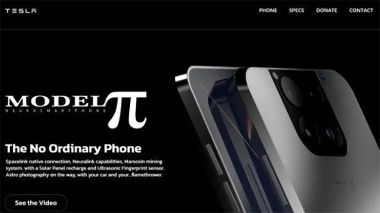 Teléfono inteligente Tesla Model Pi, ¿real o falso?