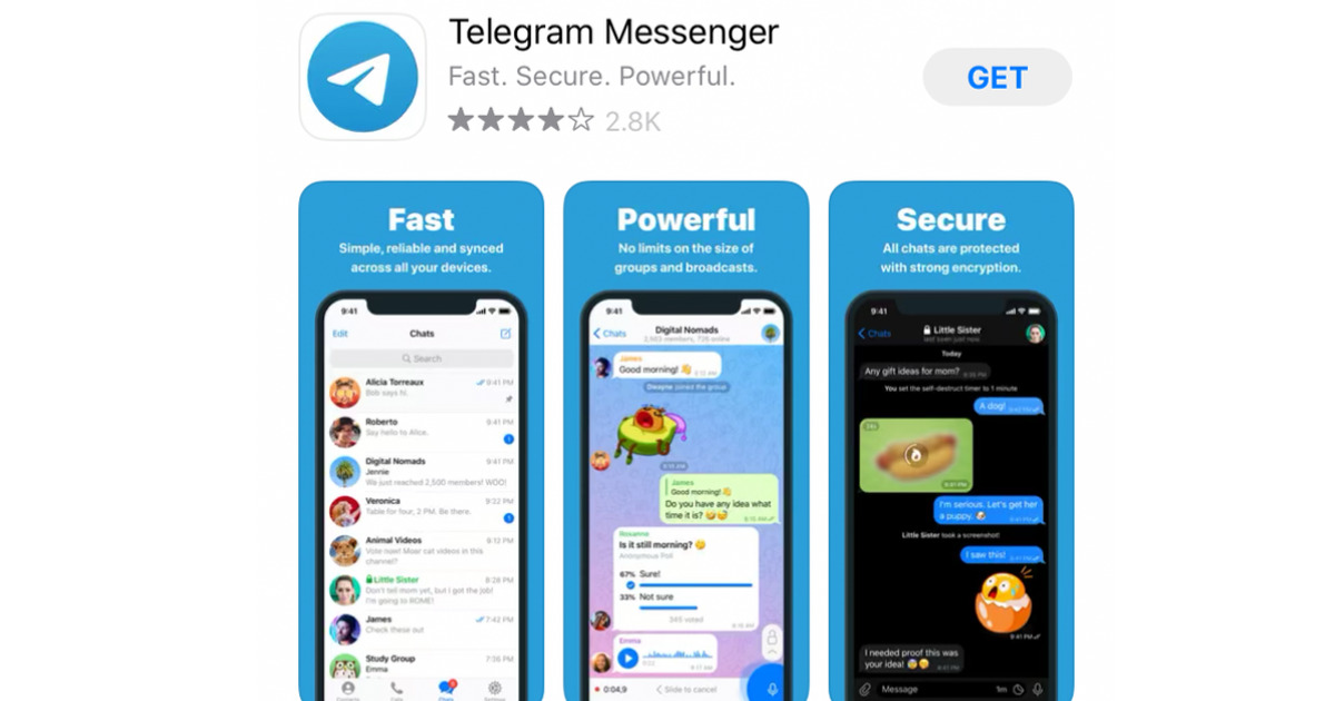 Telegram in the Apple App Store