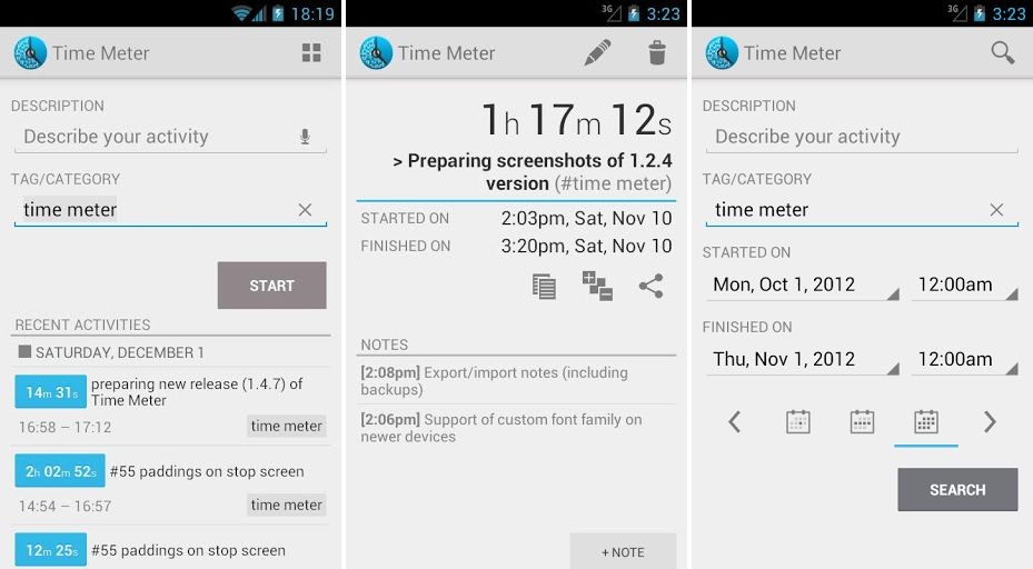 Timesheet Holo - Timemeter - Realice un seguimiento de su tiempo facturable directamente desde su teléfono inteligente o tableta.