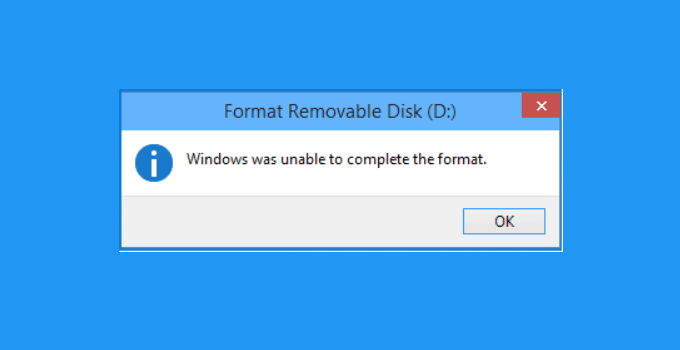 Tutorial Cómo superar Windows no pudo completar el formato