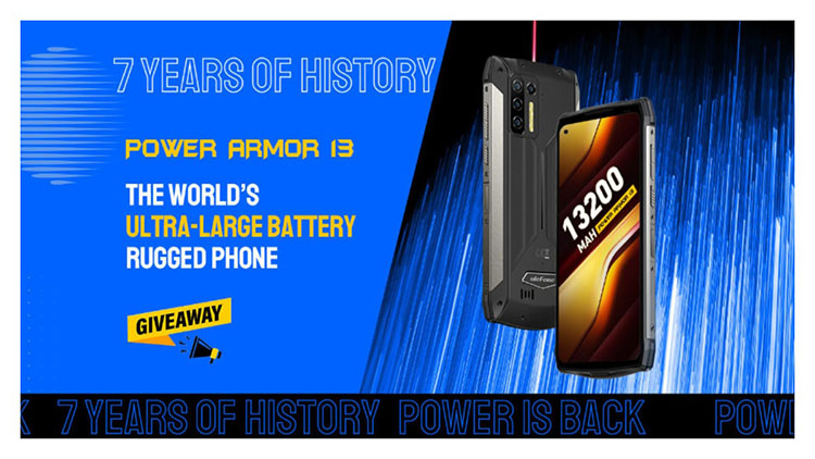 Ulefone Power Armor 13, Monster Smartphone con batería de 13.200 mAh