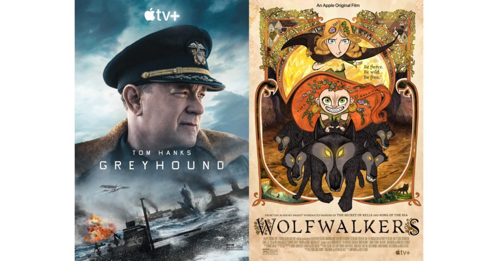 Greyhound Wolfwalkers Apple TV+ Oscars