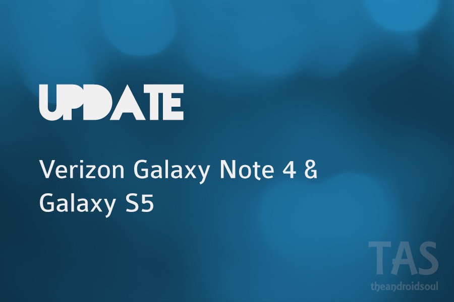 Verizon Note 4 y Galaxy S5 en curso para recibir una nueva actualización hoy