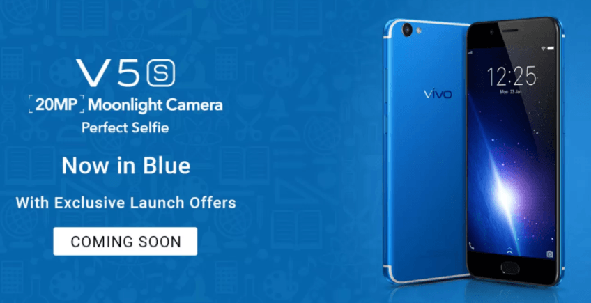 Vivo V5S en color azul se lanzará pronto en India