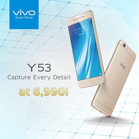 Vivo Y53 se lanza en Filipinas, con un precio de PHP 6990