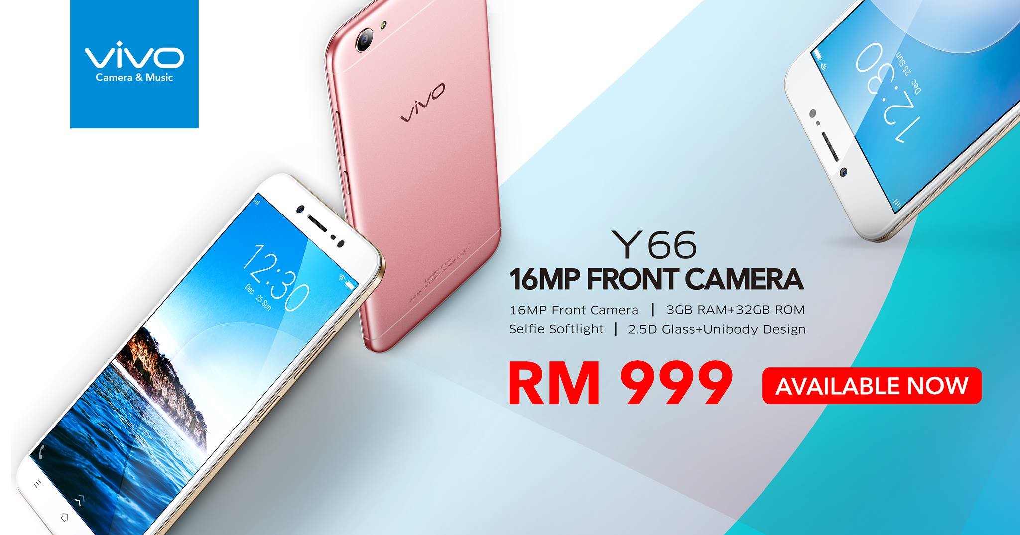 Vivo Y66 lanzado en Malasia con un precio de RM 999