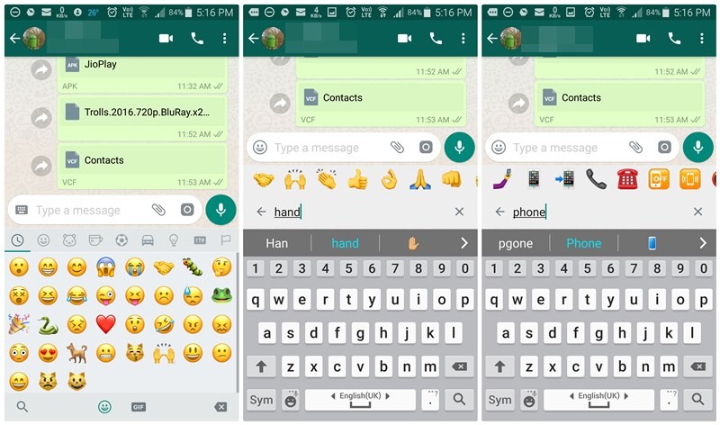 WhatsApp finalmente presenta la función de búsqueda de Emoji