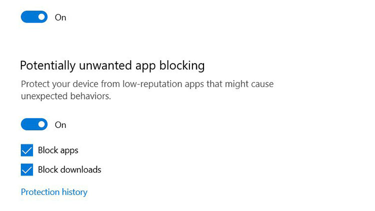 Windows 10 bloquea aplicaciones no deseadas de forma predeterminada a partir de agosto