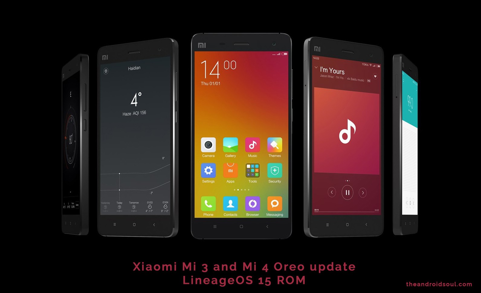 mi 3 mi 4 Oreo update LineageOS 15