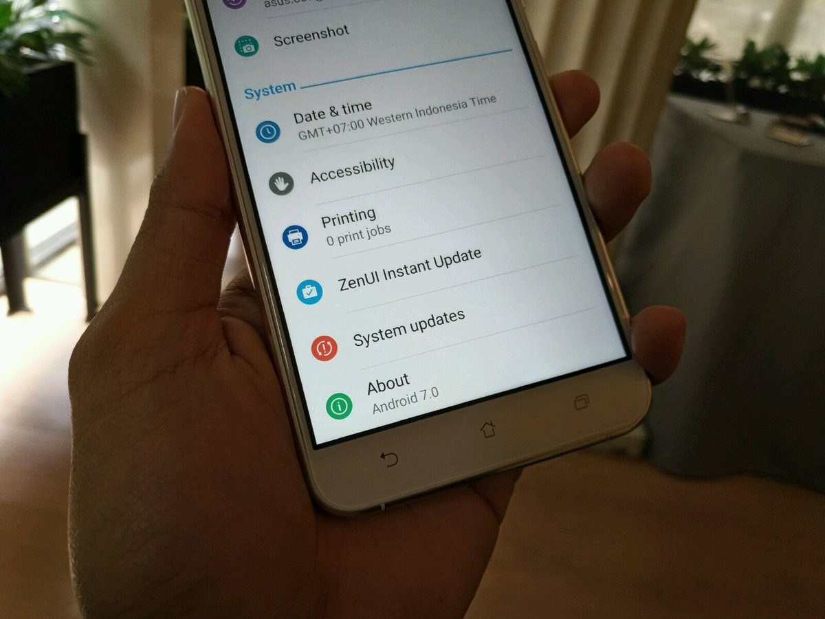 Zenfone 3 detectado con la actualización de Android 7.0 Nougat