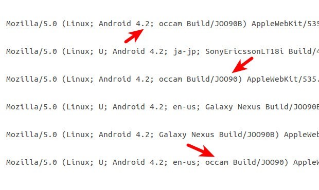 aunque, ¡incluso Android 5.0 y 6.0 ya son visibles!