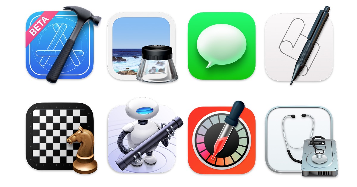 macOS Big Sur app icon examples
