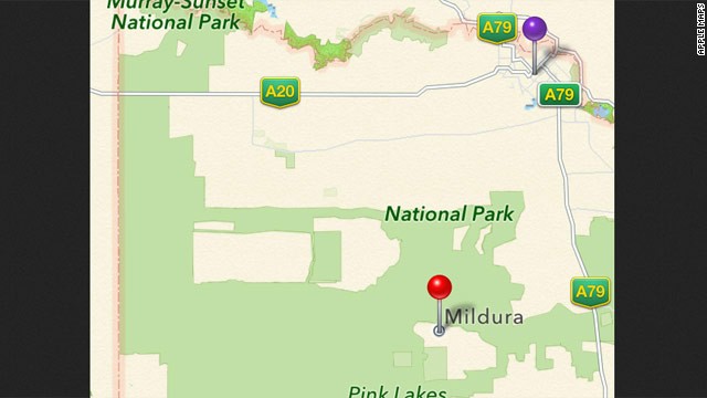 ¡Apple Maps lleva a los automovilistas australianos a la naturaleza, a 40 millas del objetivo!