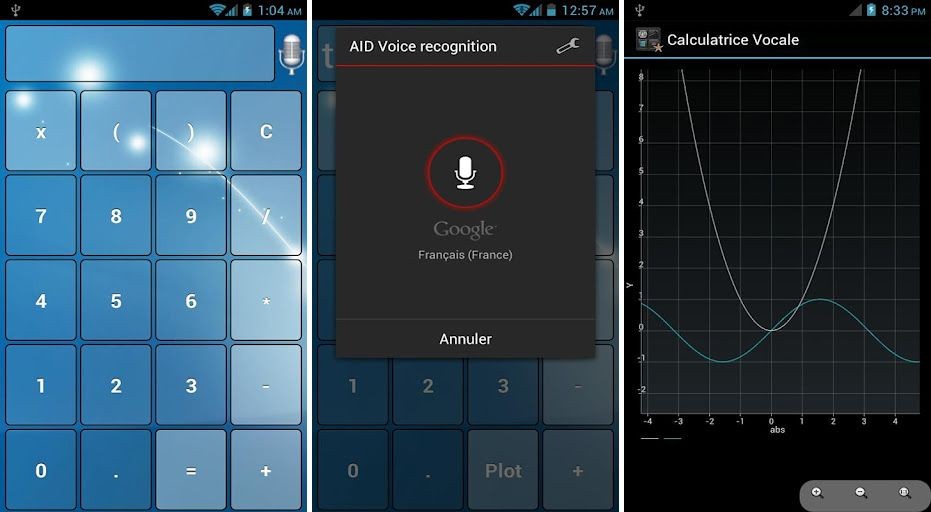 ¡Calculadora científica vocal para Android, con soporte para voz, temas, widgets, texto a voz y convertidor de divisas!