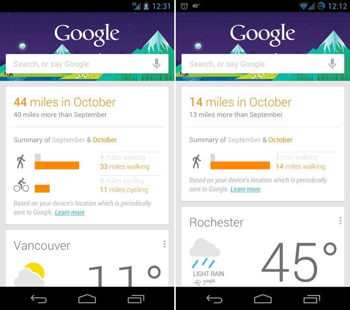 ¡Google Now ahora puede calcular la distancia que recorres!