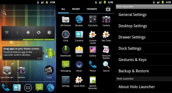 ¡Holo Launcher lleva el ICS Launcher a Android 2.2 (Froyo) y Android 2.3 (Gingerbread)!