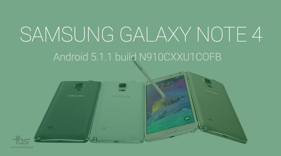 ¡La fecha de lanzamiento de la actualización de Samsung Galaxy Note 4 Android 5.1.1 está cerca debido a las fugas de firmware (compilación N910CXXU1COFB)!
