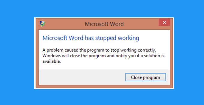 ¡Triunfar!  Aquí se explica cómo superar que Microsoft Office Word haya dejado de funcionar