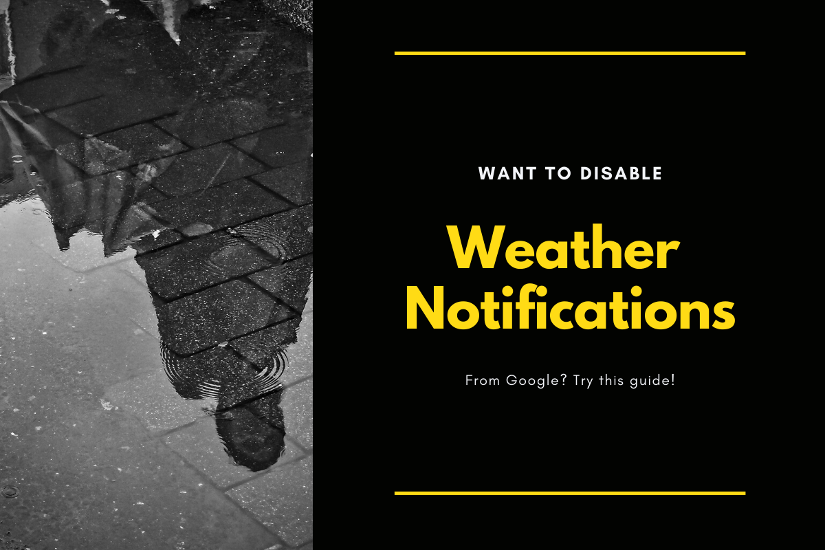¿Cómo deshabilitar las alertas/notificaciones meteorológicas en Android de Google?
