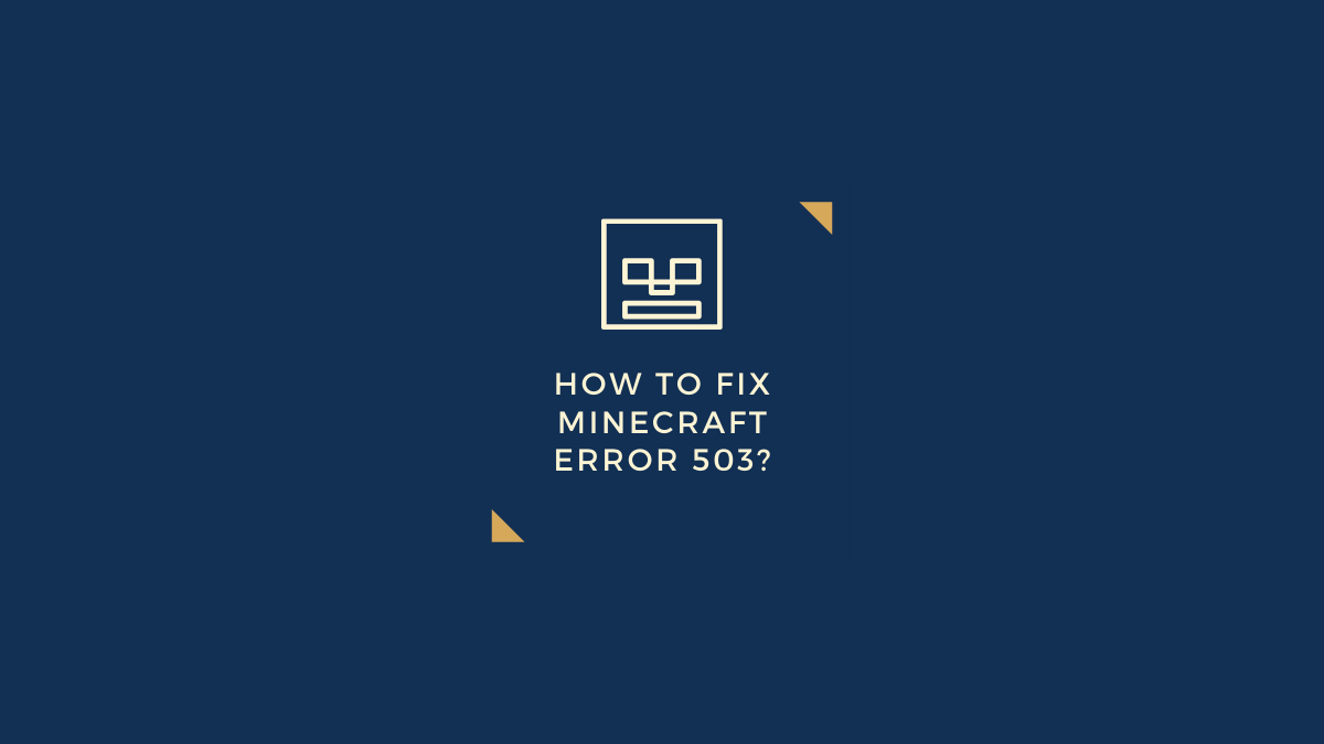 fix Minecraft error 503