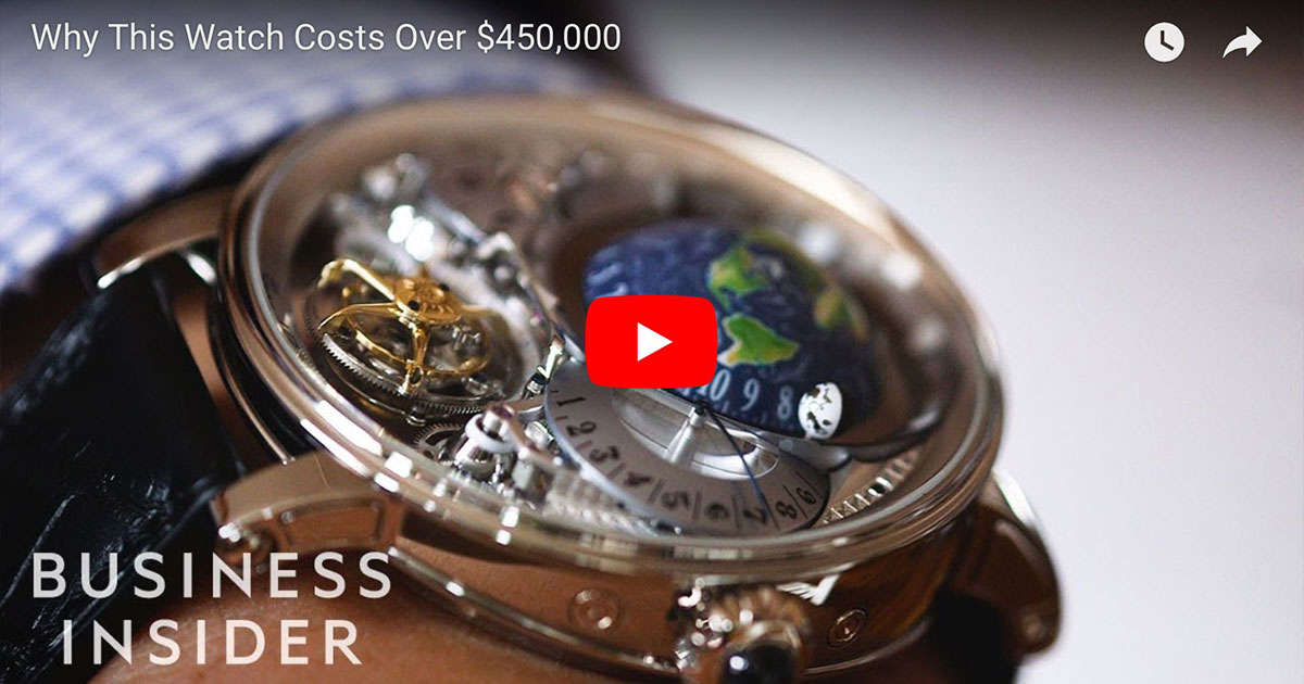 ¿Crees que el Apple Watch es caro?  Este reloj cuesta hasta $ 500,000