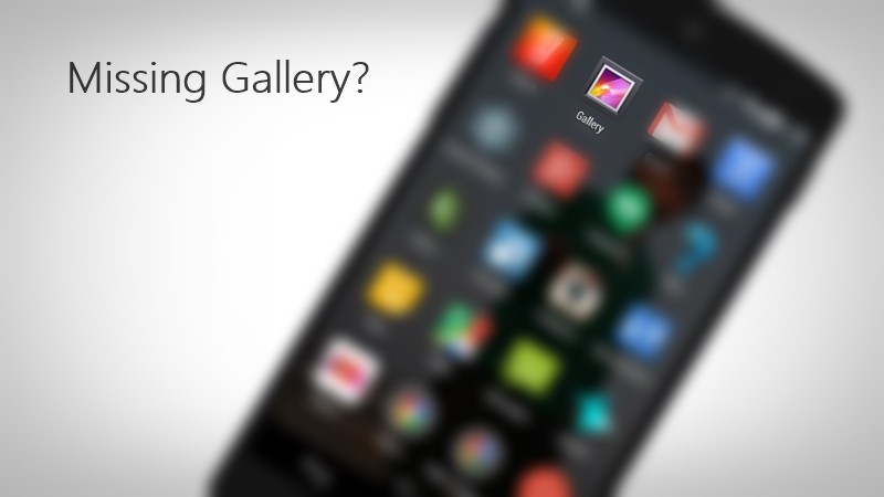 Missing Gallery on Android 5.0 Lollipop