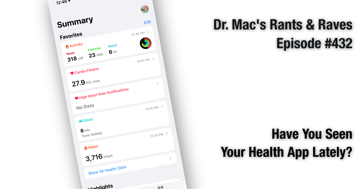 ¿Has visto tu aplicación de salud últimamente?