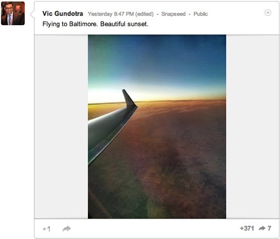 ¿La aplicación de Android Snapseed llegará pronto?  ¡Parece que Vic Gundotra ya lo tiene!