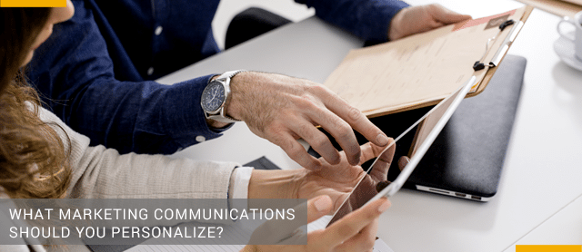 ¿Qué comunicaciones de marketing debe personalizar?