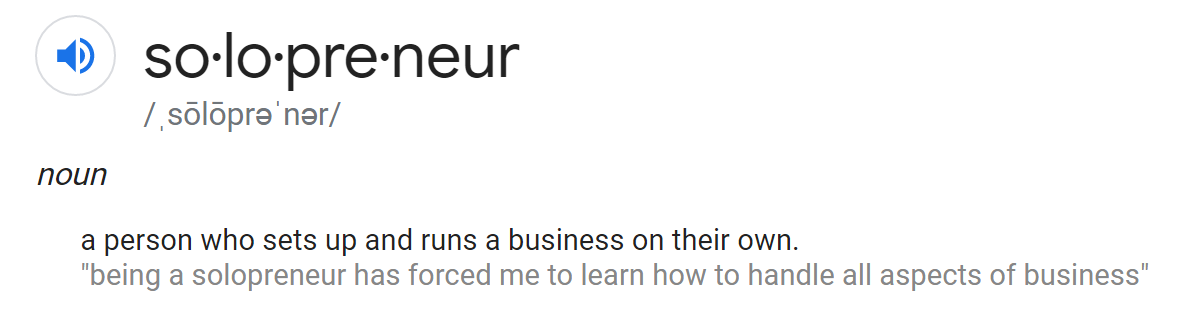 definicion de solopreneur